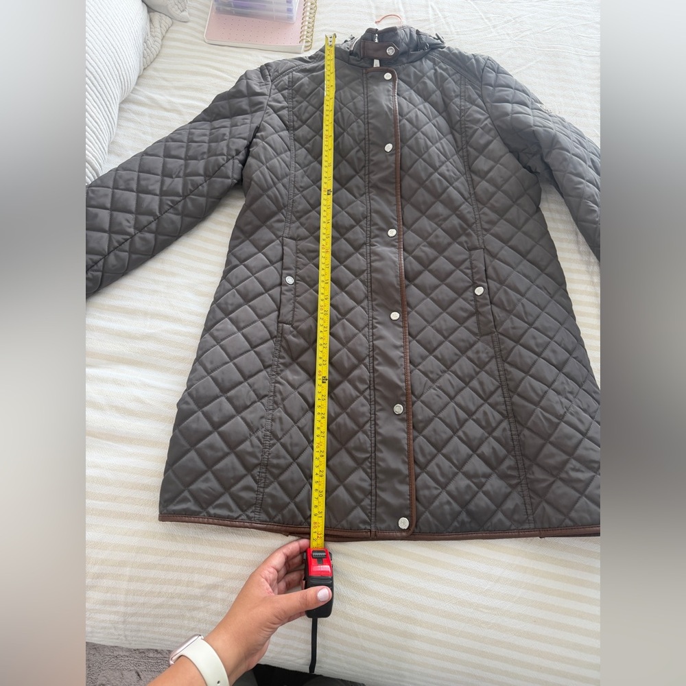 Ralph Lauren Quilted Brown Women's Puffer Coat Good Condition - Picture 15 of 16